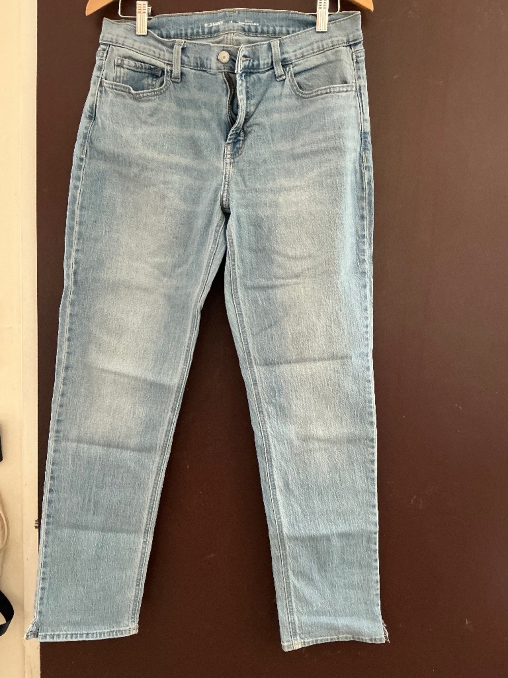 Old Navy, Boyfriend cut straight leg jeans, Size 10